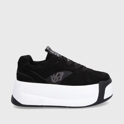 Zapatilla Plataforma Negra Mujer C7325 Gotta