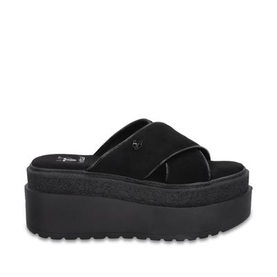 Sandalia Plataforma Negra Mujer 65930 Gotta