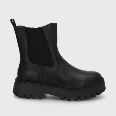 Botin Plataforma Negro Mujer 46307 Gotta