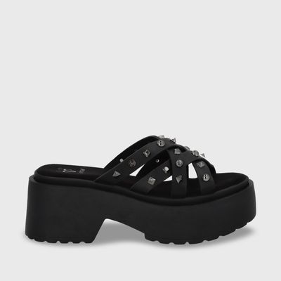 Sandalia Plataforma Negro Mujer 45984 Gotta