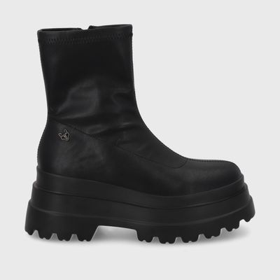 Botín Plataforma Negra Mujer 36034 Gotta