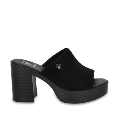 Sandalia Taco Negra Mujer 65920 Gotta