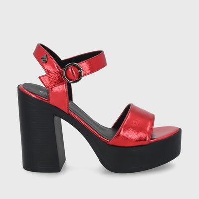 Sandalia Roja  Mujer 45961 Gotta