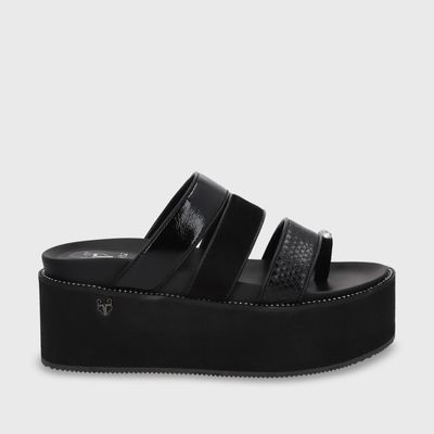 Sandalia Negra Mujer 15662 Gotta