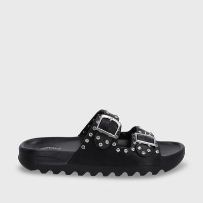 Sandalia Plana Negra Mujer 52060 Gotta