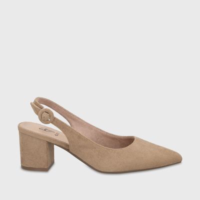 Zapato Taco Beige Mujer 64040 Gotta