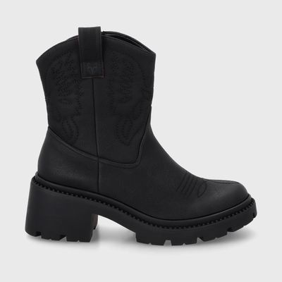Botin Taco Negro Mujer 45745 Gotta