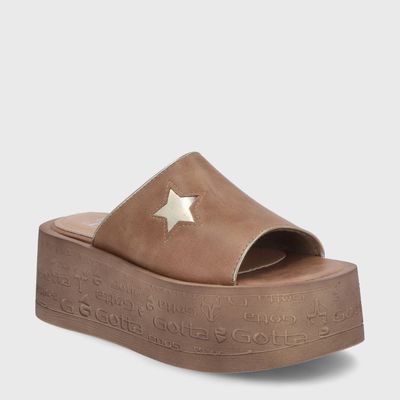 Imagen 2 del producto Sandalia Plataforma Beige Mujer 55930 Gotta