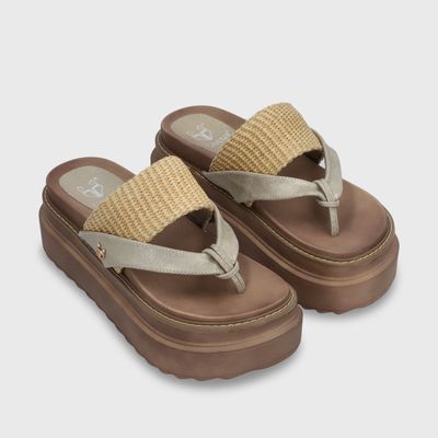 Imagen 2 del producto Sandalia Plataforma Beige Mujer 25234 Gotta