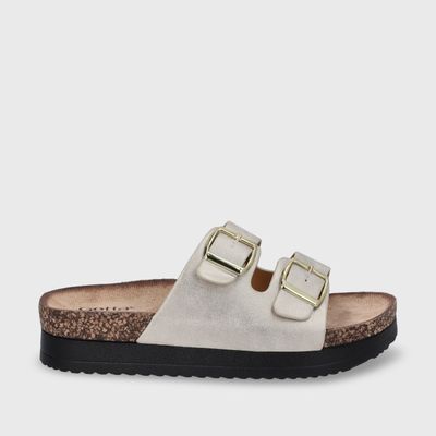 Sandalia Plana Dorada Mujer 12062 Gotta