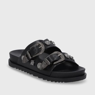 Imagen 2 del producto Sandalia Plana Negra Mujer 52050 Gotta