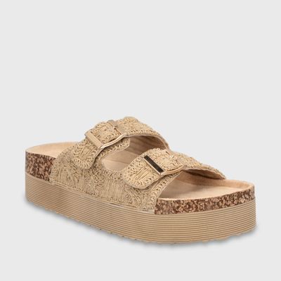 Imagen 2 del producto Sandalia Plataforma Beige Mujer 65951 Gotta