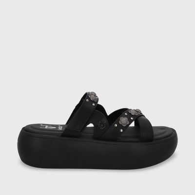 Sandalia Plataforma Negro Mujer 43035 Gotta