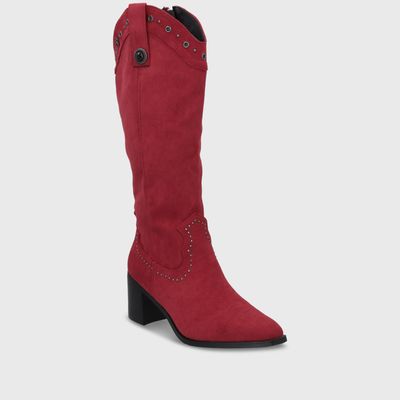 Imagen 2 del producto Bota Taco Roja Mujer 55301 Gotta
