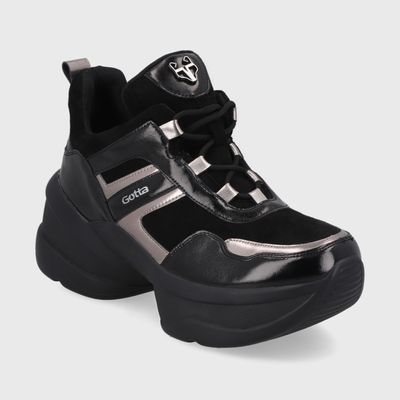Imagen 2 del producto Zapatilla Plataforma Negra Mujer 13162 Gotta