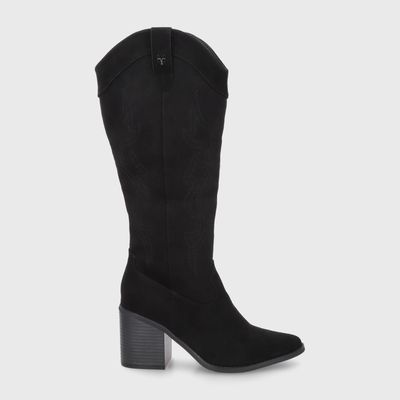 Bota Taco Negra Mujer 53782 Gotta