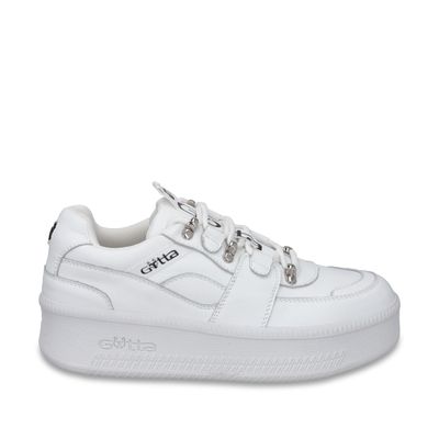 Imagen 1 del producto Zapatilla Plataforma Cuero Blanca Mujer 67311 Gotta