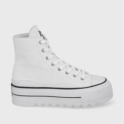 Zapatilla Plataforma Blanca Mujer 33742 Gotta