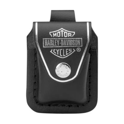 ESTUCHE ZIPPO HDPBK HARLEY-DAVIDSON BLACK LEATHER