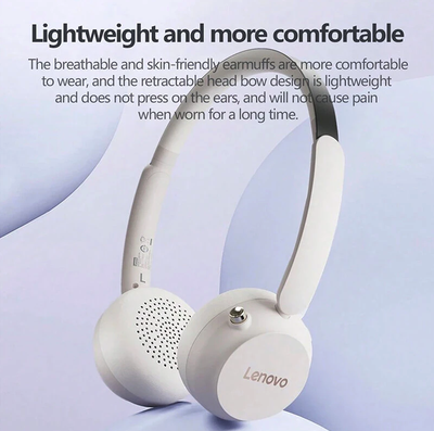Imagen 2 del producto AUDIFONOS LENOVO EB300 BLANCO BLUETOOTH 5.4