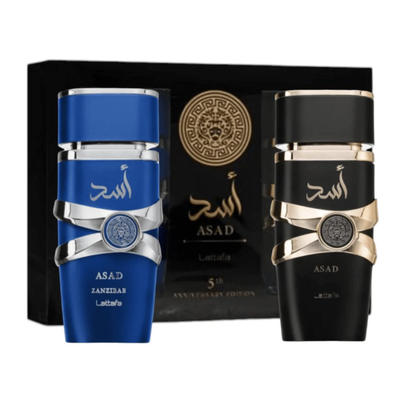 LATTAFA ASAD EDP 100ML + ASAD ZANZIBAR EDP 100ML SET HOMBRE