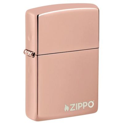 ENCENDEDOR ZIPPO 49190ZL CLASSIC HIGH POLISH ROSE GOLD WITH ZIPPO LOGO