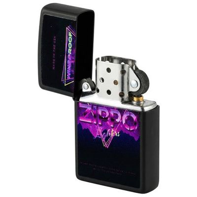 Imagen 2 del producto ENCENDEDOR ZIPPO 46247 NEON SIGN DESIGN BLACK MATE