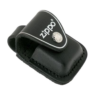 ESTUCHE ZIPPO LPLBK BLACK LEATHER LIGHTER POUCH WITH LOOP