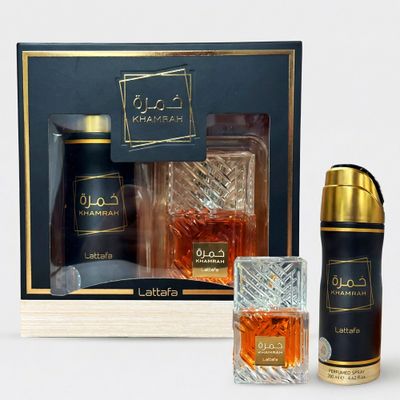 LATTAFA KHAMRAH SET EDP 100ML + DEO 200ML