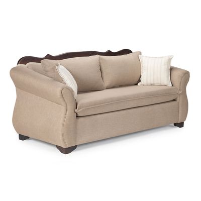 Imagen 2 del producto Living 311 Afgano beige sofa resortes + 2 sitiales madera