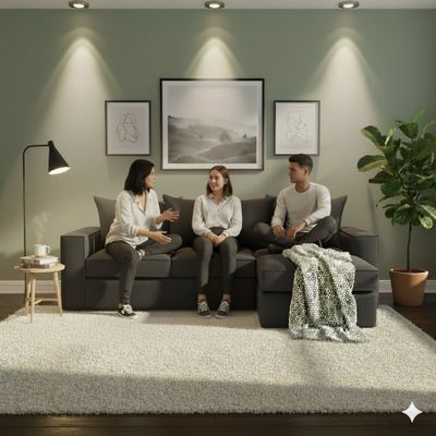 Sofá Intercambiable Baco 5 Cuerpos Gris Marengo