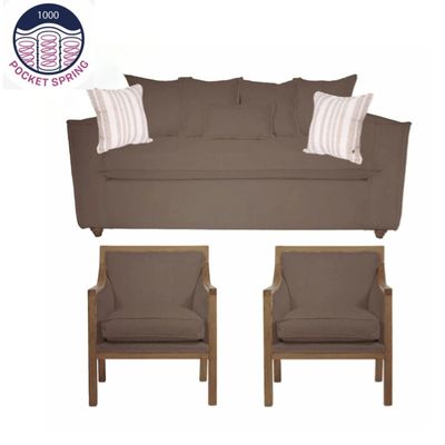 Imagen 2 del producto Living Bertolucci 311 cafe resorte pocket