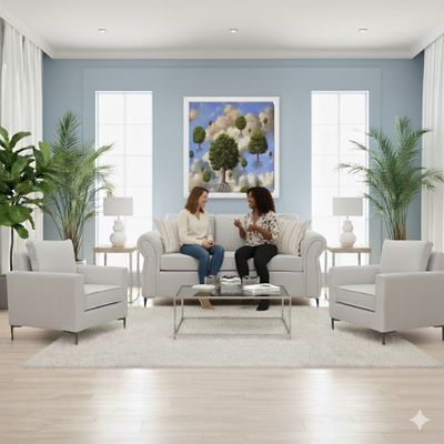 Living Singapur 311 gris sofa 3 cuerpos + 2 poltronas resortes