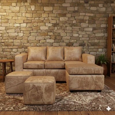 Imagen 2 del producto Living 311 Old West  Beige seccional intercambiable + Ottoman
