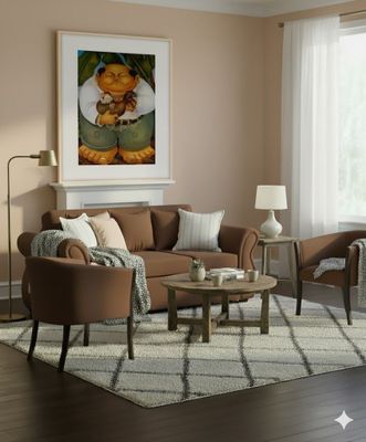 Imagen 2 del producto Living Facundo , cafe tipo lino sofa mas sitiales Sitial Home