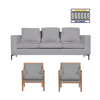 Imagen 2 del producto Living Urbano 311 Gris resorte pocket