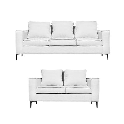 Living 32 urbano blanco con resortes pocket