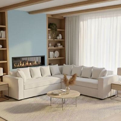 Imagen 2 del producto Living 311 Seccional con resortes+ 2 Sitiales Metropolitan Blanco