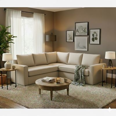 Imagen 2 del producto Seccional Matilda beige full comfort plus 