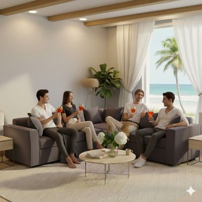 Seccional 6 Cuerpos Baco Gris Marengo Rseorte Pocket