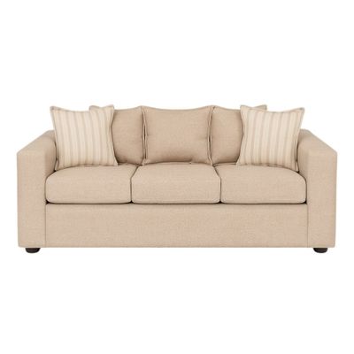 Imagen 2 del producto Living 311 Kabul  Beige  sofa 3 cuerpos + 2 sitiales madera          