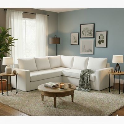 Imagen 2 del producto Seccional Matilda blanco full comfort plus