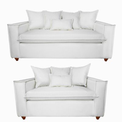 Juego de living 3-2 amadeo crudo