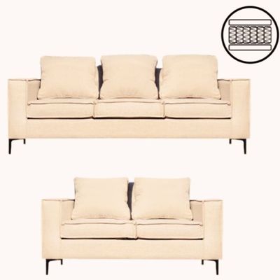 Imagen 2 del producto Living 32 urbano  beige con resortes pocket