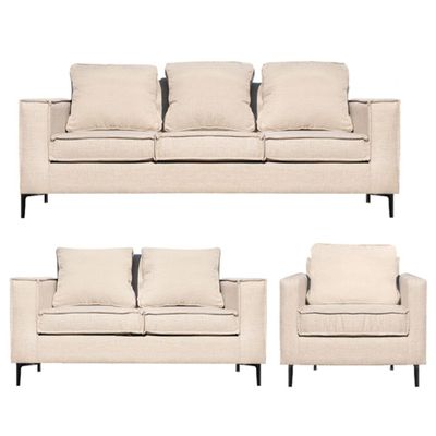 Living Urbano 3-2-1  Beige resorte pocket