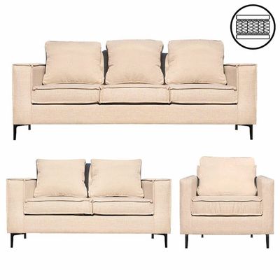 Imagen 2 del producto Living Urbano 3-2-1 Beige resorte pocket