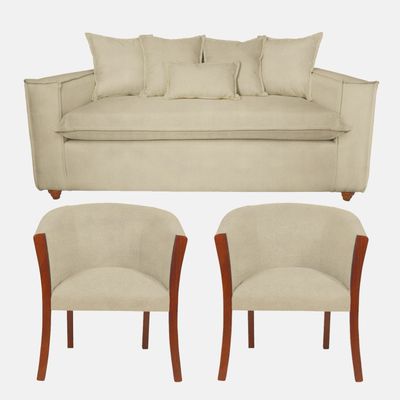 Living 311 amadeo + 2 Sitiales beige