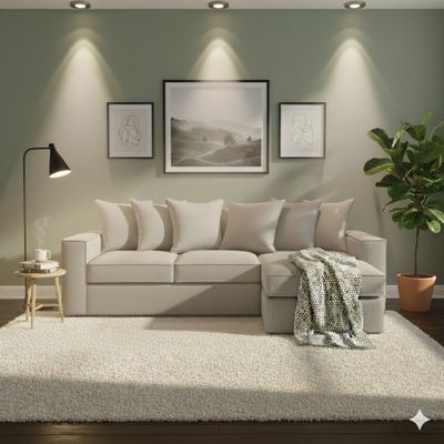 Imagen 2 del producto Sofa Intercambiable Baco 5 Cuerpos Gris Claro Resorte Pocket