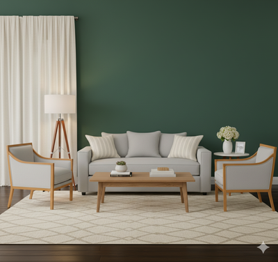 Imagen 1 del producto Juego de living 311 Baco Gris Claro  Resortes Pocket