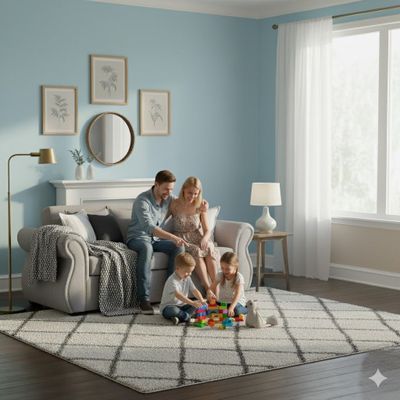 Imagen 2 del producto Living  Facundo , gris claro tipo lino sofa mas sitiales Sitial Home